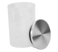 GLEAVI Bocal de Rangement Alimentaire Verre Transparent Pot Hermétique pour Grains Secs Épices et Snacks Organisateur Cuisine Étanche et Empilable