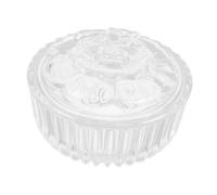 GLEAVI Bocal Verre Transparent avec Couvercle Récipient de Rangement Décoratif pour Bonbons Biscuits et Snacks Style Européen Élégant et Visibilité Facile