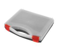 GLEAVI Boîte à Outils en Plastique Couvercle Transparent et Compartiments pour Petites Pièces, Adaptée au Rangement D’Accessoires Électroniques Visserie