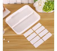 GLEAVI Boîte à Remède Portable en Plastique Blanc à Couche Multi-cloisons | Rangement Pharmacie, Usage en Workplace et Drugstore, Espace pour Pilules et Flacons