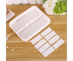 GLEAVI Boîte à Remède Portable en Plastique Blanc à Couche Multi-cloisons | Rangement Pharmacie, Usage en Workplace et Drugstore, Espace pour Pilules et Flacons