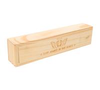 GLEAVI Boîte à Souvenirs Design Souvenir de Grossesse Compacte en Bois Beige pour Annonce de Grossesse Lors du Reveal
