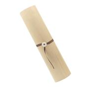GLEAVI Boîte Coffret cylindrique Organisateur de Porte-thé Objet en Bois Parfum d'huile d'ambre Presse à Plateau de Service Bateau à Sushi Porte Sachet de Sucre Beige