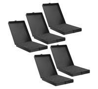 GLEAVI Boîte de Présentation pour 5 Médailles et Badges Mousse Noire, Organisateur Compact en Plastique 12x9x2,3 Cm, Coffret Rangement Rectangulaire pour Broches et Bagues de