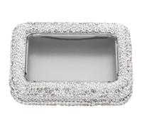 GLEAVI Boîte de Rangement pour Médiators en Fer Fenêtre Transparente Étui Compact et Portable pour Guitaristes Organiseur Anti-Poussière Présentation Strass Accessoire de Transport