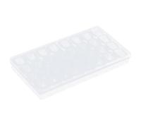 GLEAVI Boîte de Rangement Transparente 32 Compartiments en Plastique Organisateur pour Bijoux et Nail Art Étui Modulable et Léger pour Chambre et Maison