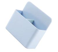 GLEAVI Boîte Magnétique de Rangement en Plastique Bleu, Porte-Crayons Plusieurs Compartiments, Taille Moyenne, pour Tableau Blanc et Usage Scolaire