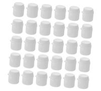 GLEAVI Bouchons Dentifrice Couvercles à Visser Lot de 30 en Plastique Blanc Faciles à Ouvrir et Refermables Légers et Pratiques Voyage