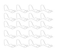 GLEAVI Boucles à Ressort Multifonctionnelles 25 Pcs 20mm X 20mm en Acier Galvanisé Argenté, Connecteurs de Pilier pour Structures de Soutien de Plantes Grimpantes, Accessoires de