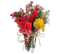 GLEAVI Bouquet de Fleurs Séchées Mini Naturel 6 Tiges Multicolores Assorties pour Décoration Mariage Fête Intérieur et Présents DIY