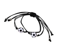 GLEAVI Bracelet de Football pour Couple 1 Paire de Bracelets de Poignet Chic et Résistants à L'Usure Design Délicat en Matériau Doux Peau Accessoire pour Fans de Sport et Présents