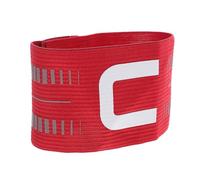 GLEAVI Brassard de Capitaine de Football Élastique et Ajustable Taille Unique Couleur Rouge Lettre C Visible pour Adultes et Jeunes pour Matchs et Entraînements Sportifs