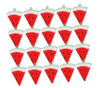 GLEAVI Breloques Pastèque Mini Tranches Résine Diy Bijoux Artisanaux 20 Pièces Accessoires Création De Bijoux Fruits Colorés Pour Bracelets Boucles D'oreilles Garçon Et Filles