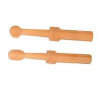 GLEAVI Brosse à Dents pour Chien et Chat en Silicone Doux Double Tête Ergonomique Kit 2 Pièces avec Boîte de Rangement Nettoyage Buccal Complet pour Petits Animaux Hygiène Dentaire