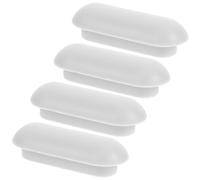 GLEAVI Butoirs de Siège de Toilette en Silicone Antidérapants Kit de 4 Tampons Amortisseurs pour Rehausseur de Siège Pièces de Couvercle de Toilette Silencieux pour Salle de Bain