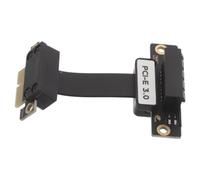 GLEAVI Câble Riser Pcie 3.0 1x à 1x, Adaptateur 90 Degrés Noir | Installation Facile, Transmission Stable des Données, Optimisation de L’espace, pour Cartes Son et Cartes Réseau