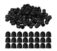 GLEAVI Cache-Écrous Hexagonaux Nylon Noir 100 Pièces, Capuchons Étanches Anti-Poussière pour Protection Boulons Extérieurs Installation Facile pour Mécanique Automobile