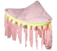 GLEAVI Cachette d'angle Suspendue pour Petits Animaux Hamac Doux pour Cage de Cochon d'Inde Lapin et Hamster Trois Côtés en Tissu Peluche Rose Refuge Confortable et Multifonctionnel