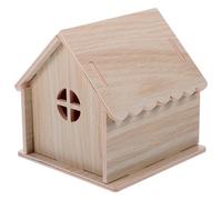 GLEAVI Cachette en Bois pour Hamster et Cochons D’Inde Maison Bois Naturel Petite Taille Refuge Solide et Sécurisé pour Petits Animaux Cachette pour Hamsters et Cobayes Environnement