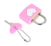 GLEAVI Cadenas de Cœur Rose avec Clé Petit Cadenas Artisanal pour Pont Mariage Saint-Valentin et Anniversaires pour Souvenirs de Voyage et Présents D’Amour