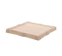 GLEAVI Cadre De Miroir en Bois Gaufré Style Européen Applique Murale Miroir De Salle De Bain Vintage Cadre Photo Circulaire en Bois Découpé Beige