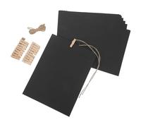 GLEAVI Cadre Photo Suspendu Format Rectangulaire 25,6x19cm avec Corde et Clips en Carton Noir sans Perçage Maintien Sécurisé pour Décor Minimaliste