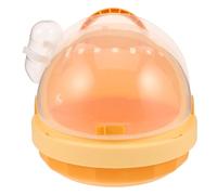 GLEAVI Cage de Transport Portable pour Petits Animaux Bouteille d'eau Intégrée Cage de Voyage Légère en Plastique Couleur Crème Adaptée pour Hamsters Cochons d'Inde et Furets pour