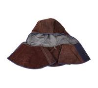 GLEAVI Cagoule de Soudage Ignifugée en Cuir Résistant à la Chaleur avec Doublure Coton Confortable Casquette de Protection Tête et Cou Ajustable 1 Pièce Protection Couleur Aléatoire