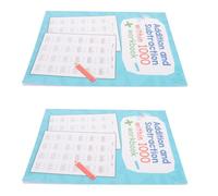 GLEAVI Cahier D'exercices de Mathématiques pour École 2 Livres Feuilles D'addition et Soustraction Papier pour Pratique Quotidienne