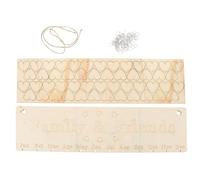 GLEAVI Calendrier Anniversaire Bois DIY à Suspendre Plaque Rappel pour Décoration Murale et Fête Familiale, Outil Créatif pour Souvenir des Dates Clés en Cordage