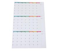 GLEAVI Calendrier Mural sans Date Écriture Effaçable Facile, Papier Couché, Placement Flexible pour Gestion D'emploi Temps en Salle de Classe, 1 Set