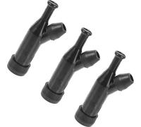 GLEAVI Capuchons de Bougie d'Allumage Générateur Essence 3pcs, en Plastique Noir, Résistants à la Corrosion et à l'usure, pour Pompe à Eau et Tondeuse à Gazon