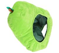 GLEAVI Casquette de Festival en Peluche Verte de Poire, Légère et Confortable à Porter, Accessoire Créatif et Drôle pour Fêtes et Photos