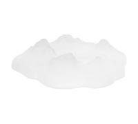 GLEAVI Cendrier de Bureau Verre Transparent Design Iceberg Coupe-vent et Compact Porte-cigare pour Intérieur et Extérieur Décoration de Table Polyvalente