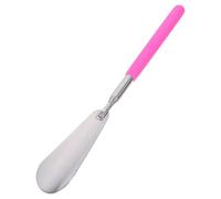 GLEAVI Chausse-Pied Portable en Acier Inoxydable Extensible Léger et Pratique Couleur Rose Accessoire pour Enfiler Chaussures à Domicile Bureau et Voyage - 1 Pièce