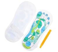 GLEAVI Chaussettes de Réflexologie Respirantes en Spandex Chaussettes D’Acupression pour Points D’Acupuncture 1 Paire Confortable et Élastique Massage Plantaire Relaxant pour Femmes