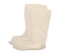 GLEAVI Chaussettes Imperméables de Travail Doublure Chaude en Peluche Courte pour Bottes de Pluie Guêtres Hautes Résistantes à L’Usure pour Femmes Protection Thermique pour Activités