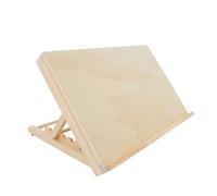 GLEAVI Chevalet Pliant en Bois Beige 4 Réglages de Hauteur, Support Stable pour Présentations et Dessin Artistique Portable