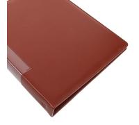 GLEAVI Classeur à Partitions A4 en Cuir PU Marron 30 Pochettes Rechargeables Porte-Partitions pour Chorale et Orchestre Classeur Professionnel pour Concerts et Répétitions