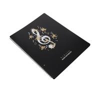 GLEAVI Classeur A4 pour Partitions de Piano 40 Pochettes Transparentes Chemises d'Orchestre Réutilisables Organiseur Multifonctions pour Musiciens et Rangement de Partitions