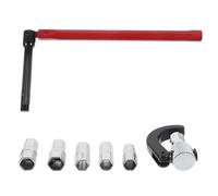 GLEAVI Clé à Molette de Plomberie Multifonction Rouge pour Lavabo Outil de Réparation de Robinet de Salle de Bain Clé à Évier Compacte et Résistante pour Installation et Retrait Usage