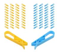 GLEAVI Clip de Fixation Antidérapant pour Paquet Poubelle en Plastique Solide Taille Petite Lot de 100 Pièces Clips Réutilisables pour Maintien Sécurisé Cuisine Salle de Bain et