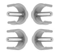 GLEAVI Clips de C pour Cannes et Déambulateurs Lot de 4 Pièces en Plastique Gris pour Tube Ø22 MM Loquet Antidérapant Goupille 25 MM Accessoires de Remplacement pour Aide à la