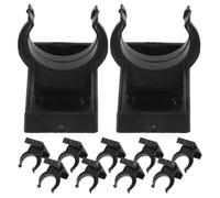 GLEAVI Clips de Fixation en Plastique pour Plinthes D’Armoires Cuisine 12 Pièces 27 Ouvertures Plaques Rectangulaires Accessoires pour Pieds de Meubles Pince pour Socle Usage