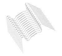 GLEAVI Clips de Fixation pour Vitre de Serrage en Acier Inoxydable, Forme W, Dimensions 1,2 X 75 X 30 Mm, Lot de 50 Pièces, Fixation Résistante pour Panneaux de Verre, Accessoires