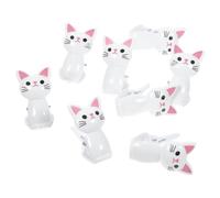 GLEAVI Clips pour emballages alimentaires en forme de chat, 8 pièces, clips réutilisables, petits, pour sacs plastiques et conservation des aliments en cuisine