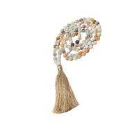 GLEAVI Collier Bohème avec Pompon et Perles Décoratives Collier de Perles Chic pour Femme