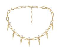 GLEAVI Collier Clavicule Femme Pendentif Conique Doré et Bijou Nacré Chaîne Courte Élégante Bijou Charme Minimaliste pour Occasions Spéciales Présent