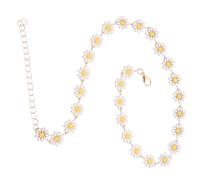 GLEAVI Collier Marguerite pour Femmes en Alliage Pendentif Fleur Petite Marguerite Chaîne Fine 1 Pièce Bijoux Vintage Fantaisie Accessoire Mode Fêtes et Usage Quotidien