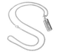 GLEAVI Collier Pendentif Amulette Chinois en Plaqué, Collier Bouteille Ouvrable, Bijou Bouddhiste Six Caractères, Homme, Usage Quotidien, Chaîne Dragon, Design Simple et Symbolique